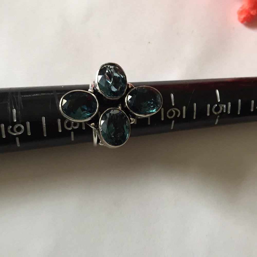 Blue topaz 925 ring - Picture 4 of 5